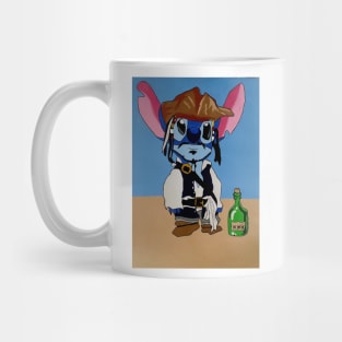 Captain Jack Stitch has his rum Mug